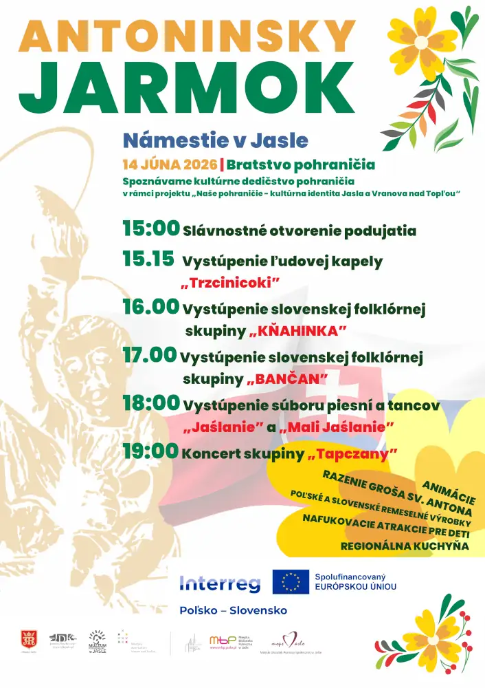 Antoninsky  jarmok na námestí v Jasle. 